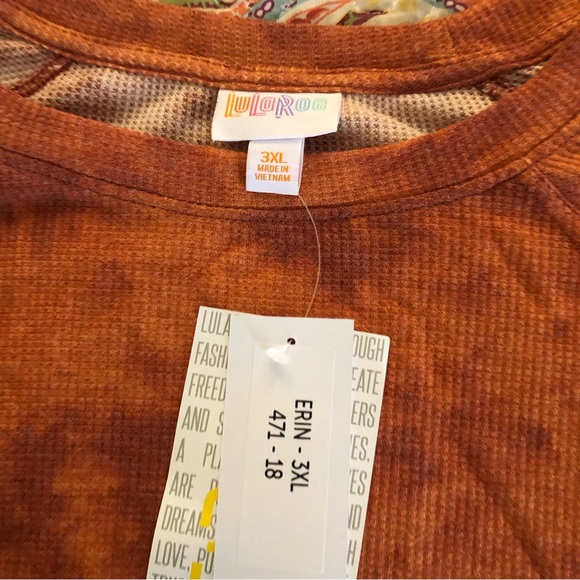 LuLaRoe Erin thermal fabric 3XL - Picture 3 of 4